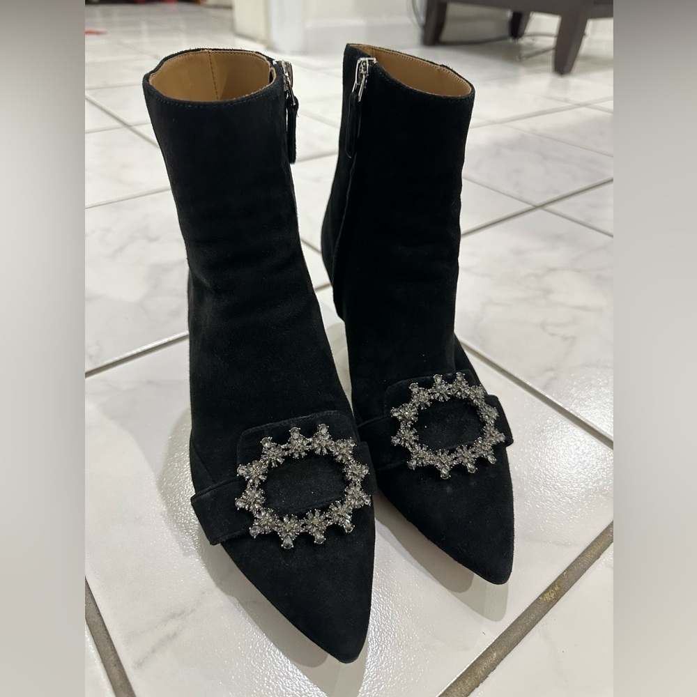 Tory Burch Embellished buckle ankle boots - Picture 2 of 9